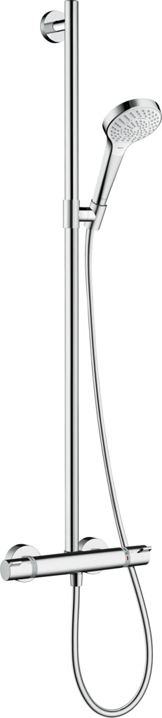 Duschstange, Handbrause, Chrom, Verstellbar, Schlauch,