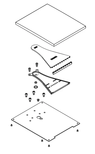 hansgrohe Auslaufplatte Axor Massaud 3-Loch Waschtischarmatur Wand chrom-98700000