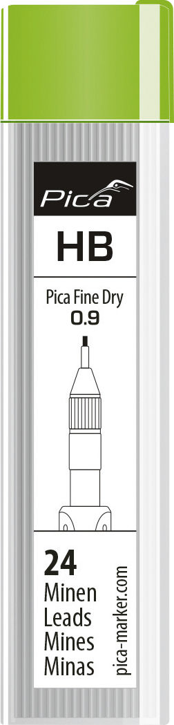 Triuso Ersatzminen 0,9 mm Pica Fine Dry temperaturbeständig bis 70° C, in Dose-7030