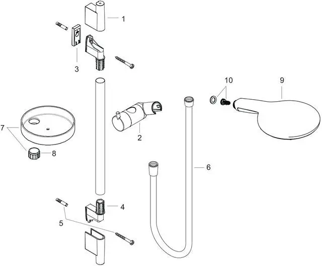 Hansgrohe Brauseset Raindance Select S 150 mit 65 cm Brausestange Unica S Puro, chrom, 3jet-27802000