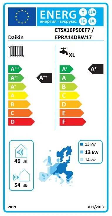 Daikin Inneneinheit Altherma 3 H HT ECH2O mit integriertem 500 l Hygienespeicher (Heizen/Kühlen)-ETSX16P50E7