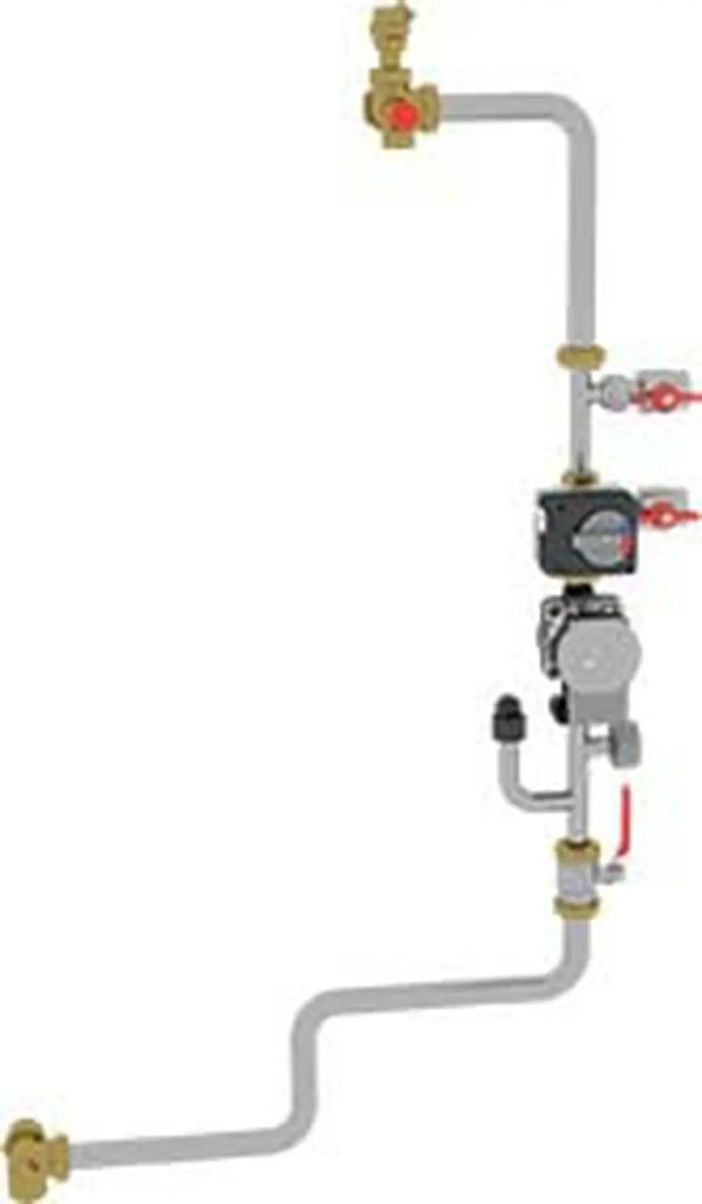 ETA Rücklaufanhebung SH inkl Verrohrungsset bis 30kW R1" mit Pumpe PWM1, Mischer kv=10, elektr. Druc -18112