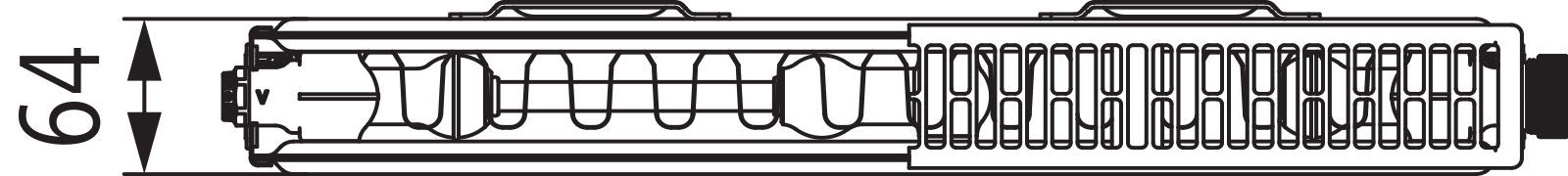 Kermi x2 Profil-Vmulti Typ 12 300x700 mm-FTX120300701N2K