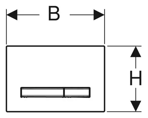 Geberit Betätigungsplatte Sigma50-115788GH2