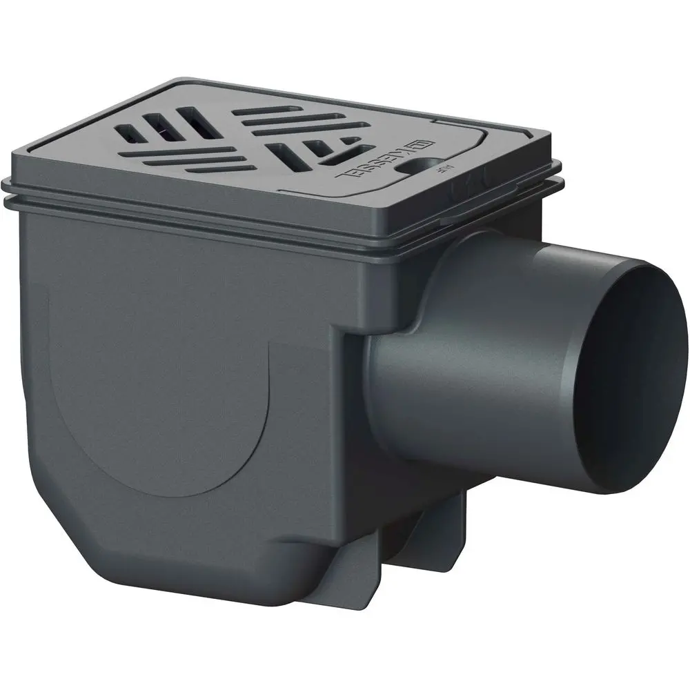 Kessel Kellerablauf Drehfix DN 100, aus ABS, Schlitzrost Kunststoff, schwarz-27301 Kessel Kellerablauf Drehfix DN 100, aus ABS, Schlitzrost Kunststoff, schwarz-27301