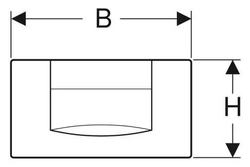 Geberit Betätigungsplatte 200F,-115222111