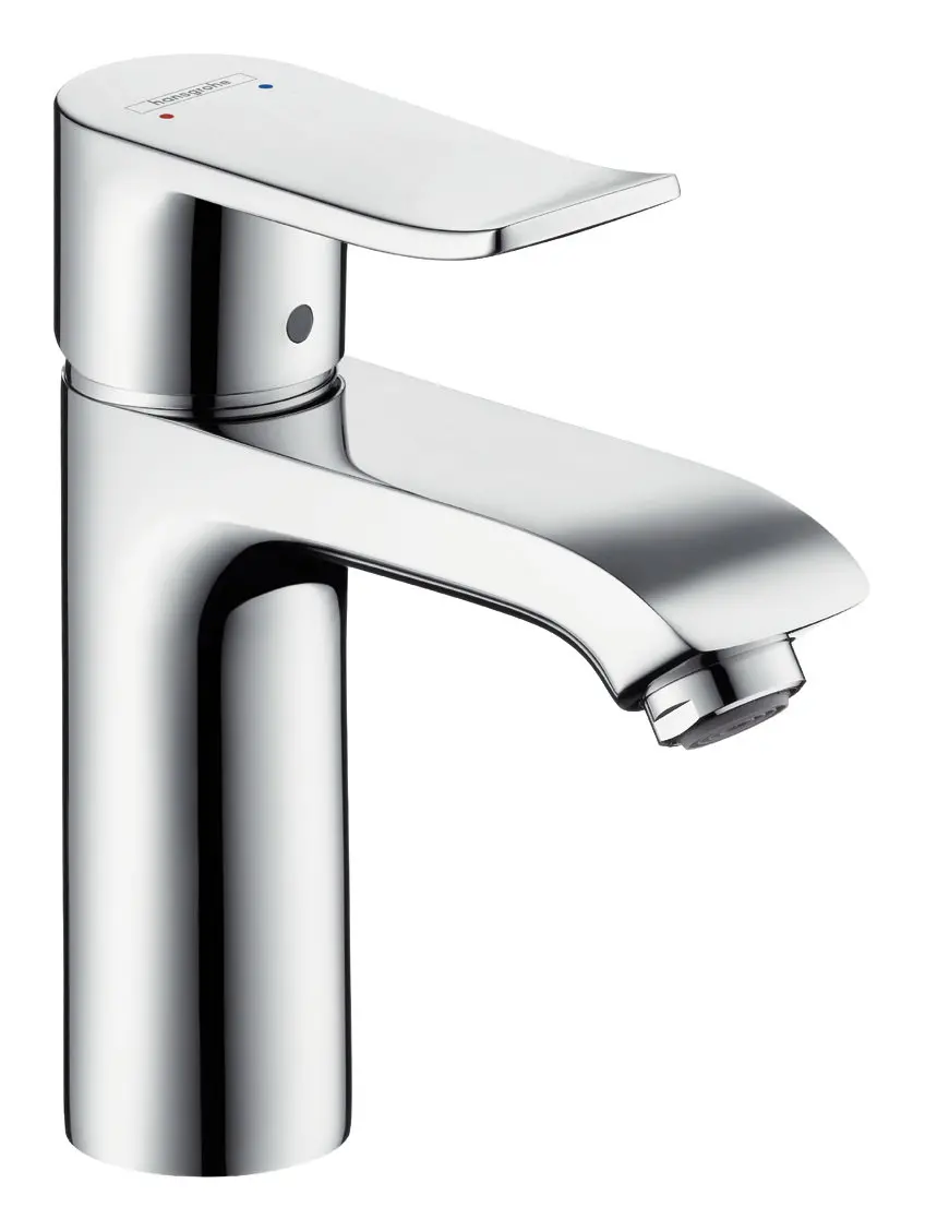 Hansgrohe Waschtisch-Einhebelmischer Metris 110-LowFlow 5 l/min, mit Ablaufgarnitur, chrom-31203000