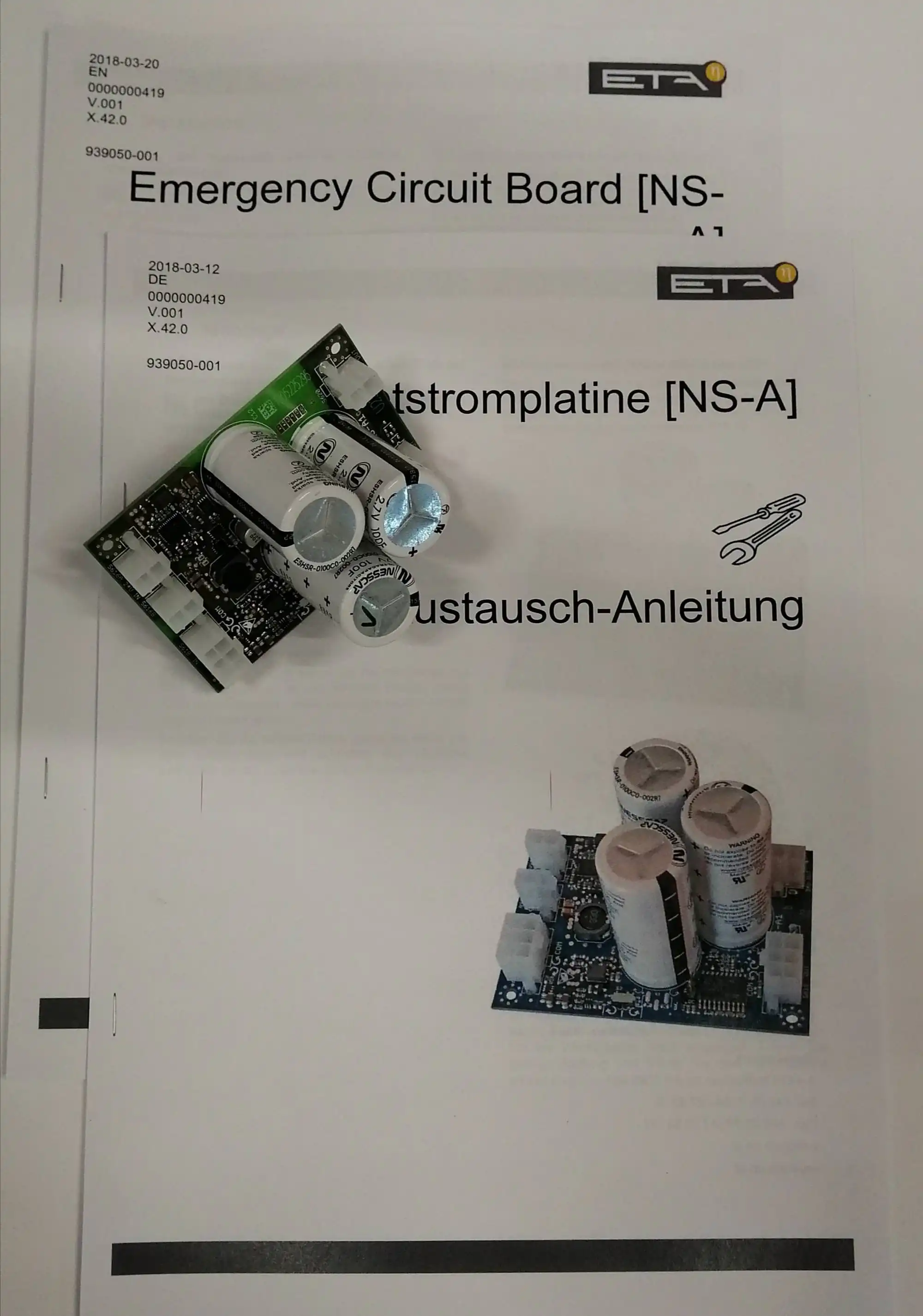 ETA Steuerplatine Notstrom-Adapter NS-A f. Austausch-035-5425-01-E