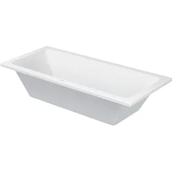 Duravit Rechteck-Badewanne D-Code weiß, 180 x 80 cm, Zentraler Ablauf-700000000000000