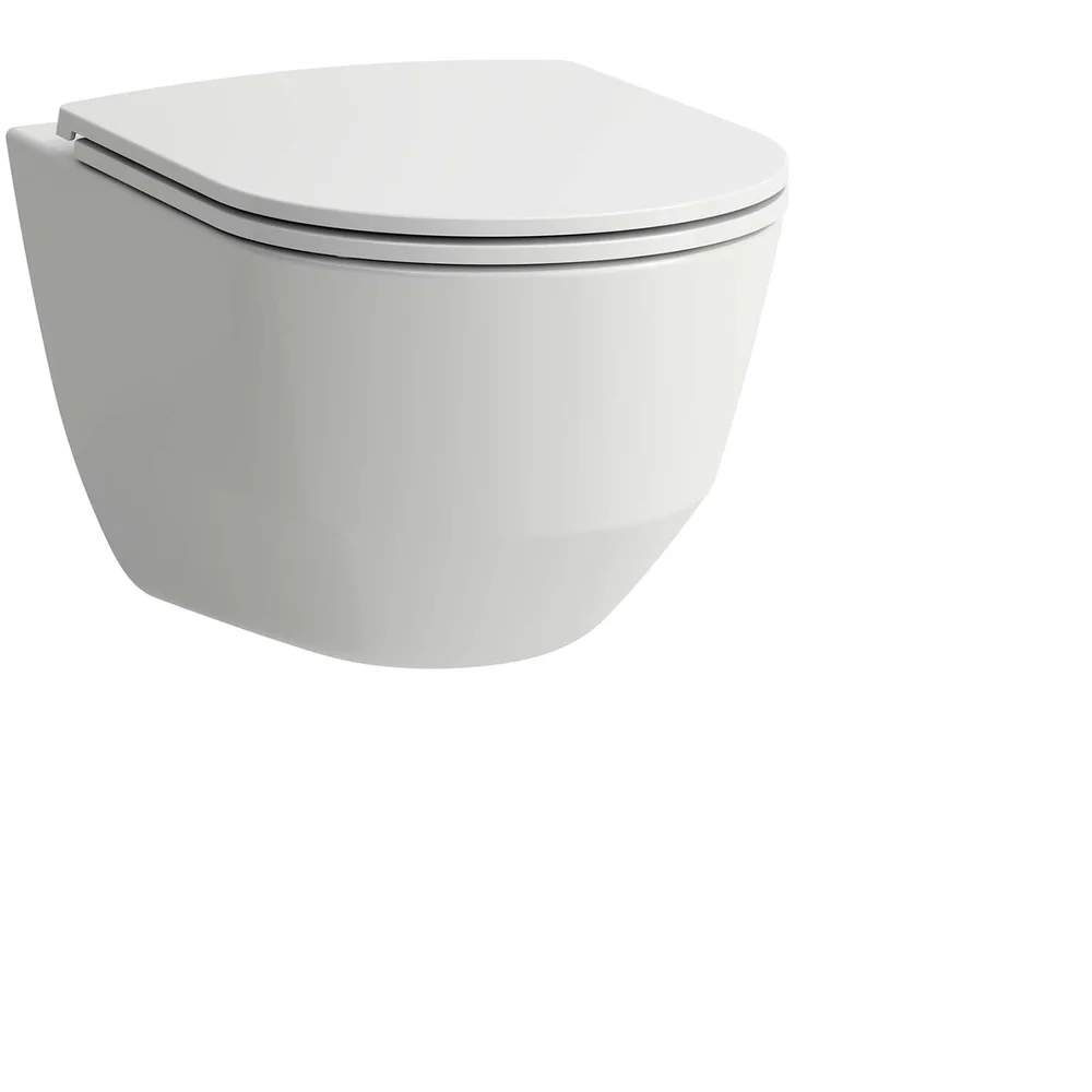 Laufen Wand-Tiefspül-WC LAUFEN PRO m. verdeckter Befestigung weiß, spülrandlos, Ausladung 53 cm-H8209660000001