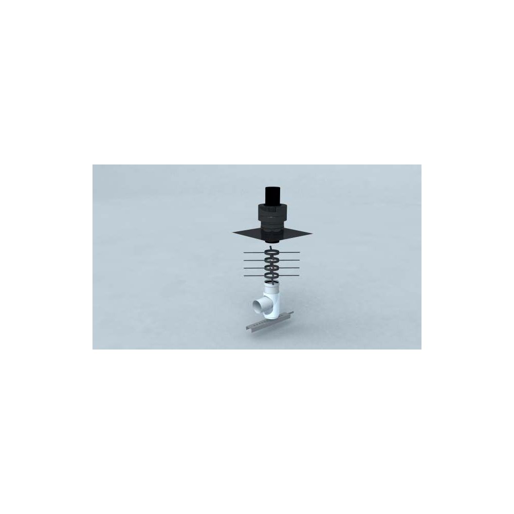 Standardbausatz 1 Polyline EW starr DN 80, Schachtmontage, Mündung PE-40STB80-1