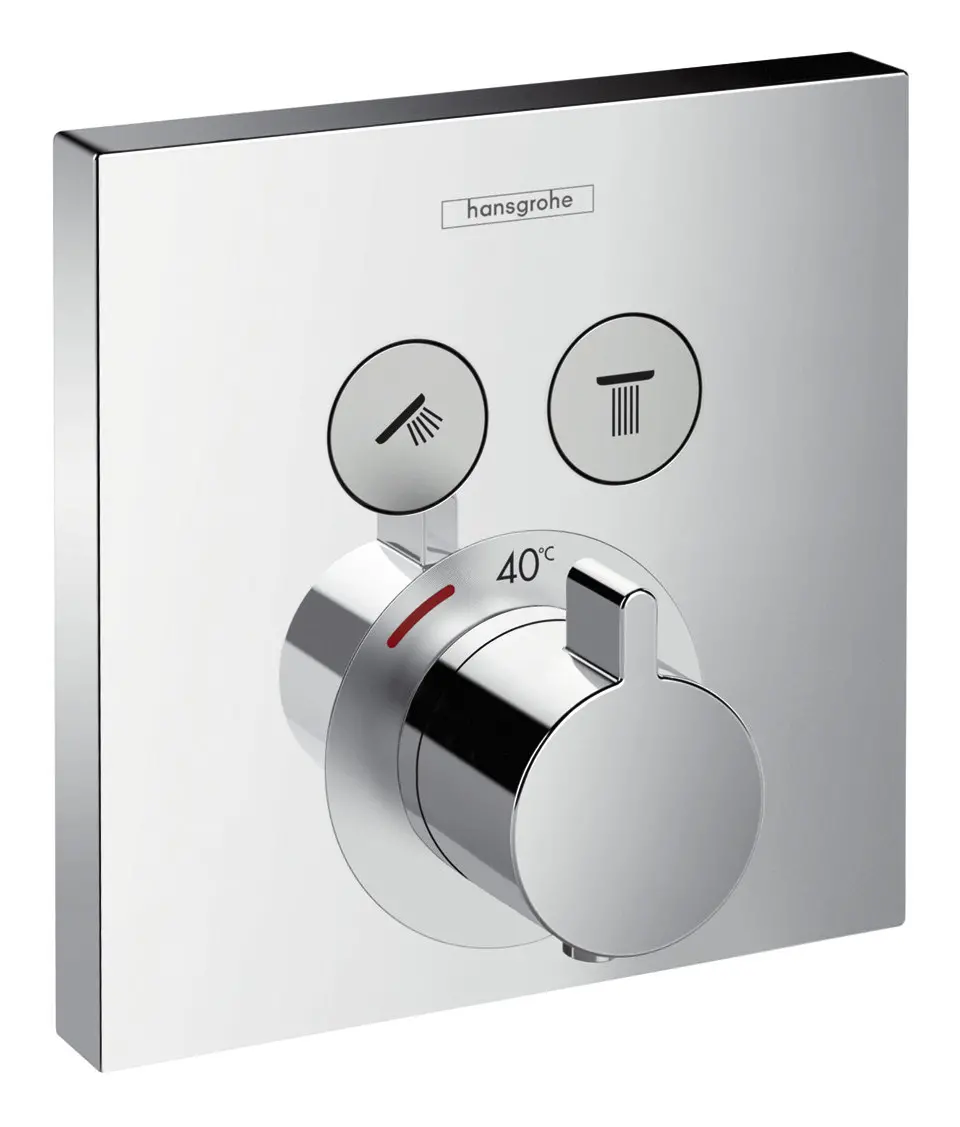 Hansgrohe Thermostat Unterputz ShowerSelect, für 2 Verbraucher, chrom-15763000 Hansgrohe Thermostat Unterputz ShowerSelect, für 2 Verbraucher, chrom-15763000