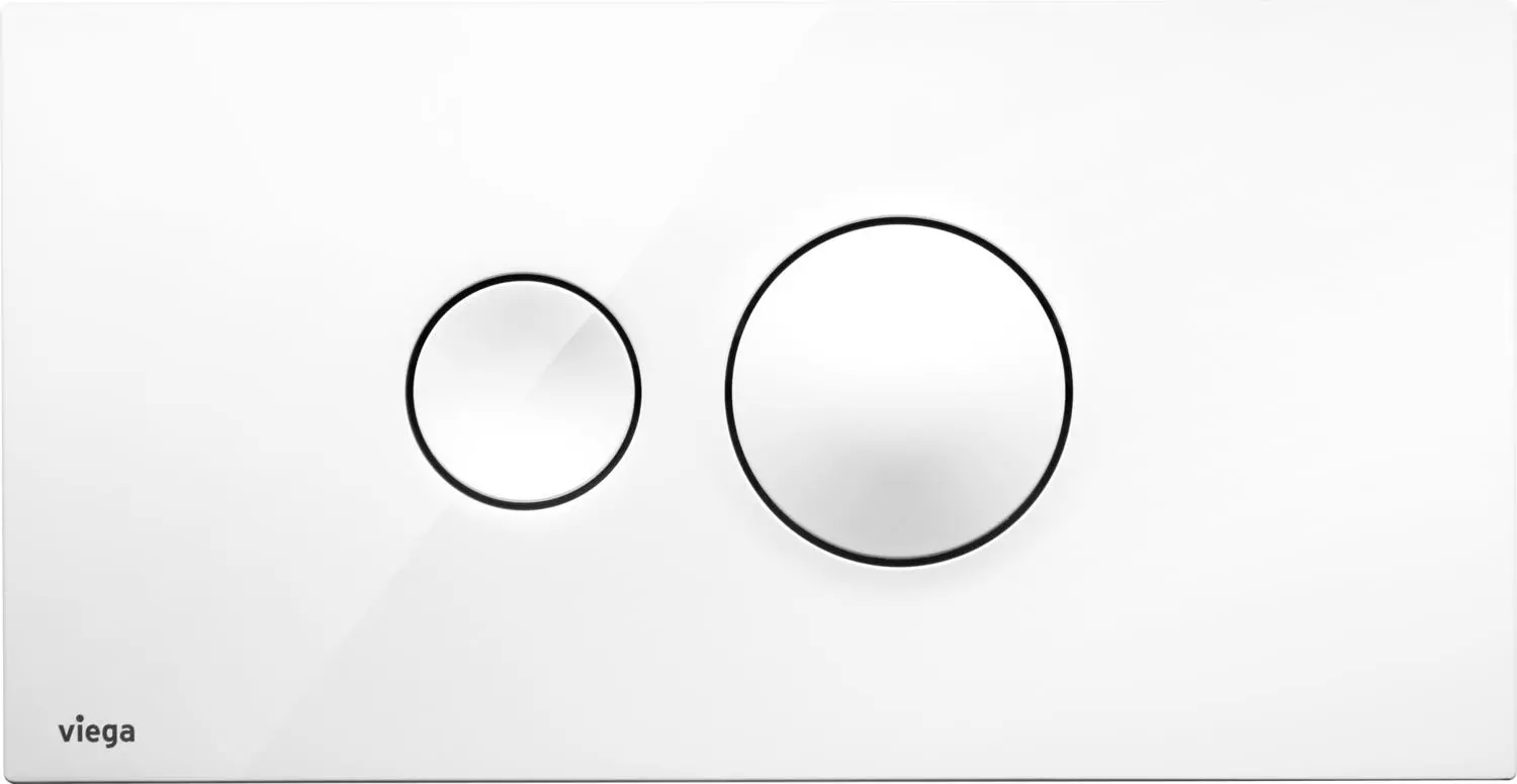 Betätigungsplatte Visign for Style 10 für Viega UP-Spülkasten, weiss-596316