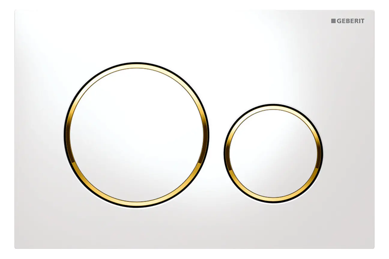 Geberit Betätigungsplatte Sigma20 weiß/vergoldet 115.882.KK.1-115882KK1