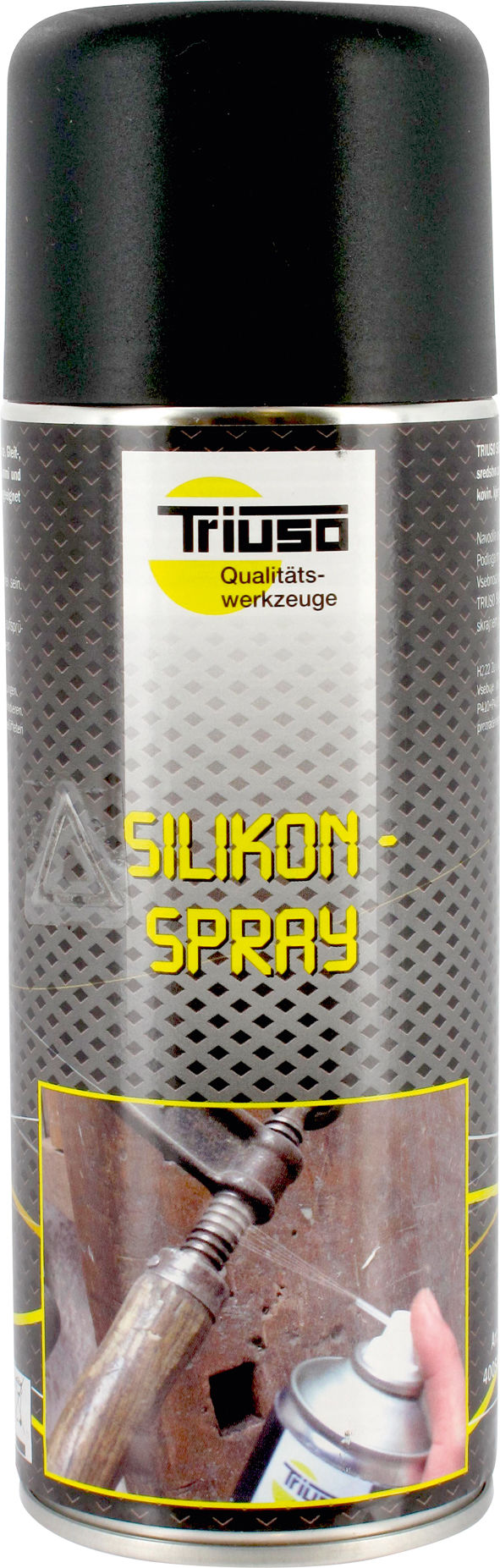 Triuso Silikonspray öl- und fettfreies Schutz-, Gleit-, Trenn- und Pflegemittel, 400 ml, transparent-400SILIKON