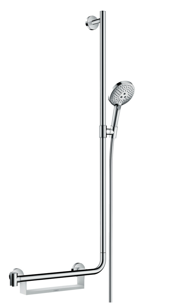 Handheld shower, Duschhandgriff, Chromfinish, Duschhalter, Wandhalterung,