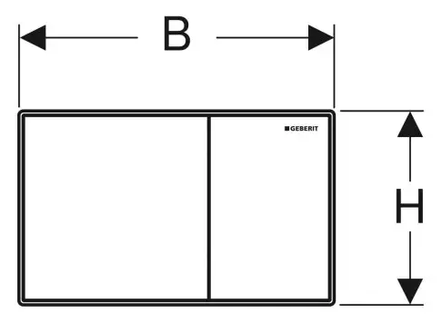 Geberit Betätigungsplatte Sigma60, flächenbündig:-115640SI1
