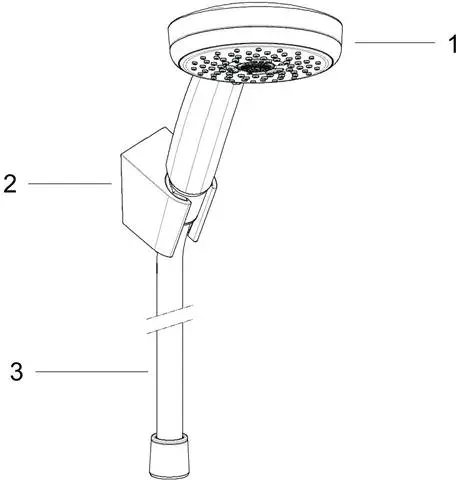 Hansgrohe Brausehalterset Croma 100 Multi 1250 mm Brauseschlauch, chrom -27593000