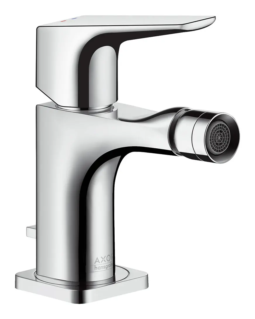 Hansgrohe Bidet-Einhebelmischer Axor Citterio E Ausladung 114mm, mit Hebelgriff, Zugstangen-Ablaufgarnitur, chrom -36121000