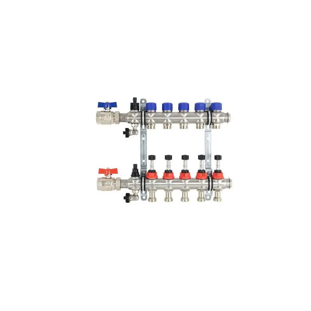 Strawa Fußbodenverteiler e-class 63 VA 14 HK, 1", Anschl. horizont., m. SFE -51-306314