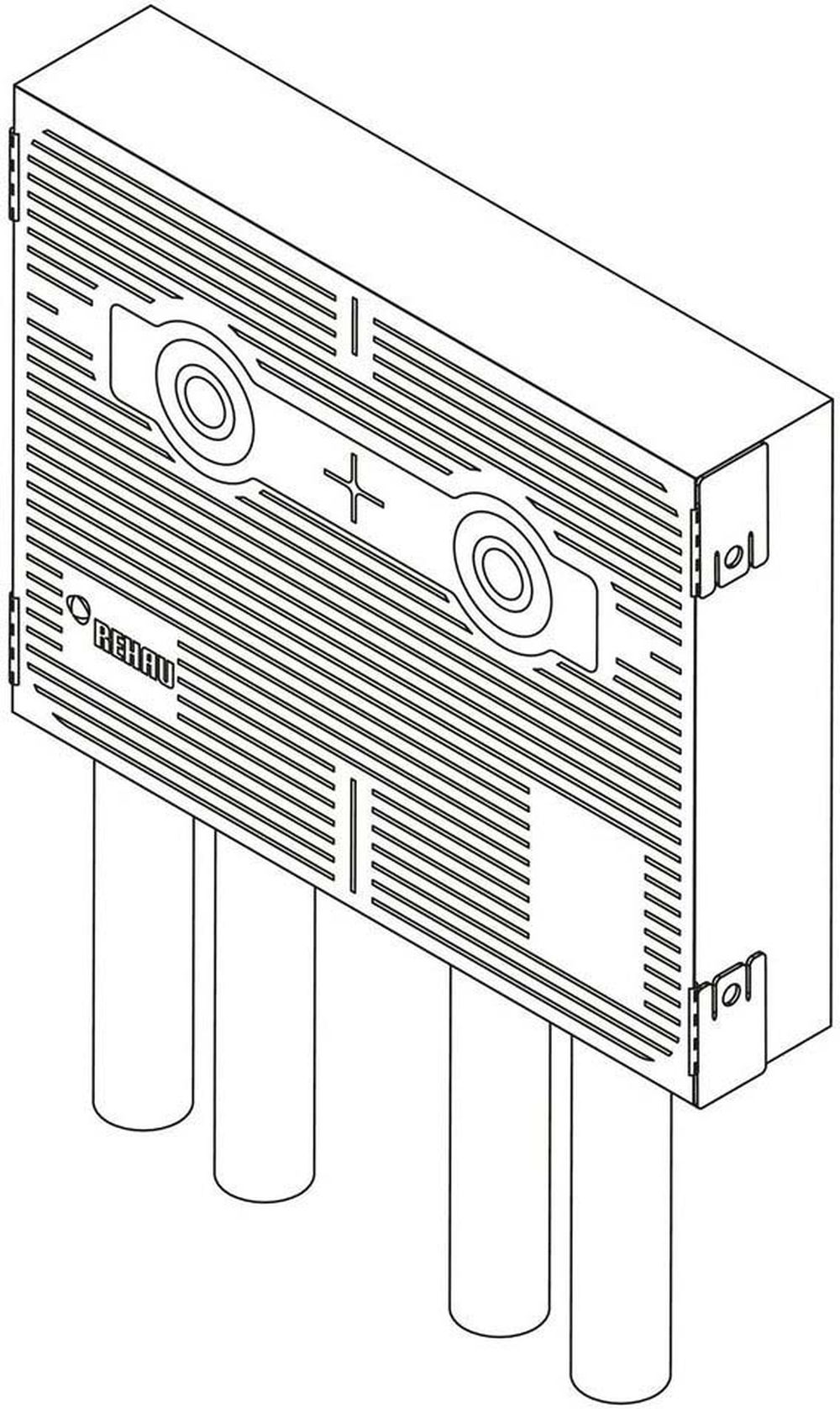 Rehau Sanitärbox für Spültisch Einzelanschl., stabil 16, Raupiano DN50-11103371001