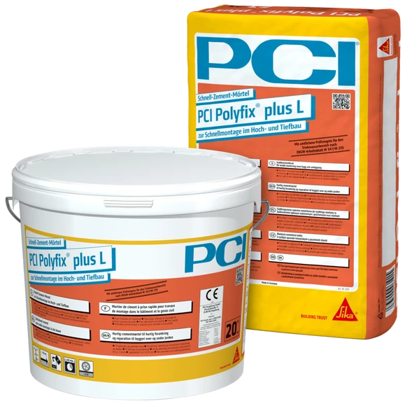PCI Polyfix plus L 25 kg, Schnell-Zement-Mörtel-1438406 PCI Polyfix plus L 25 kg, Schnell-Zement-Mörtel-1438406