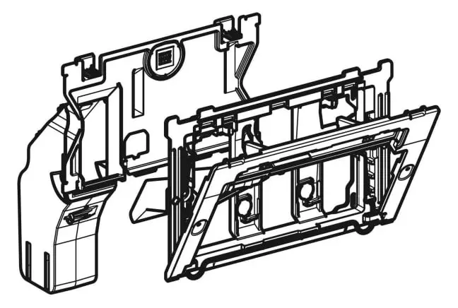 Geberit DuoFresh Einschub für Reinigungswürfel, für Sigma UP-Spülkasten 12 cm -115610001
