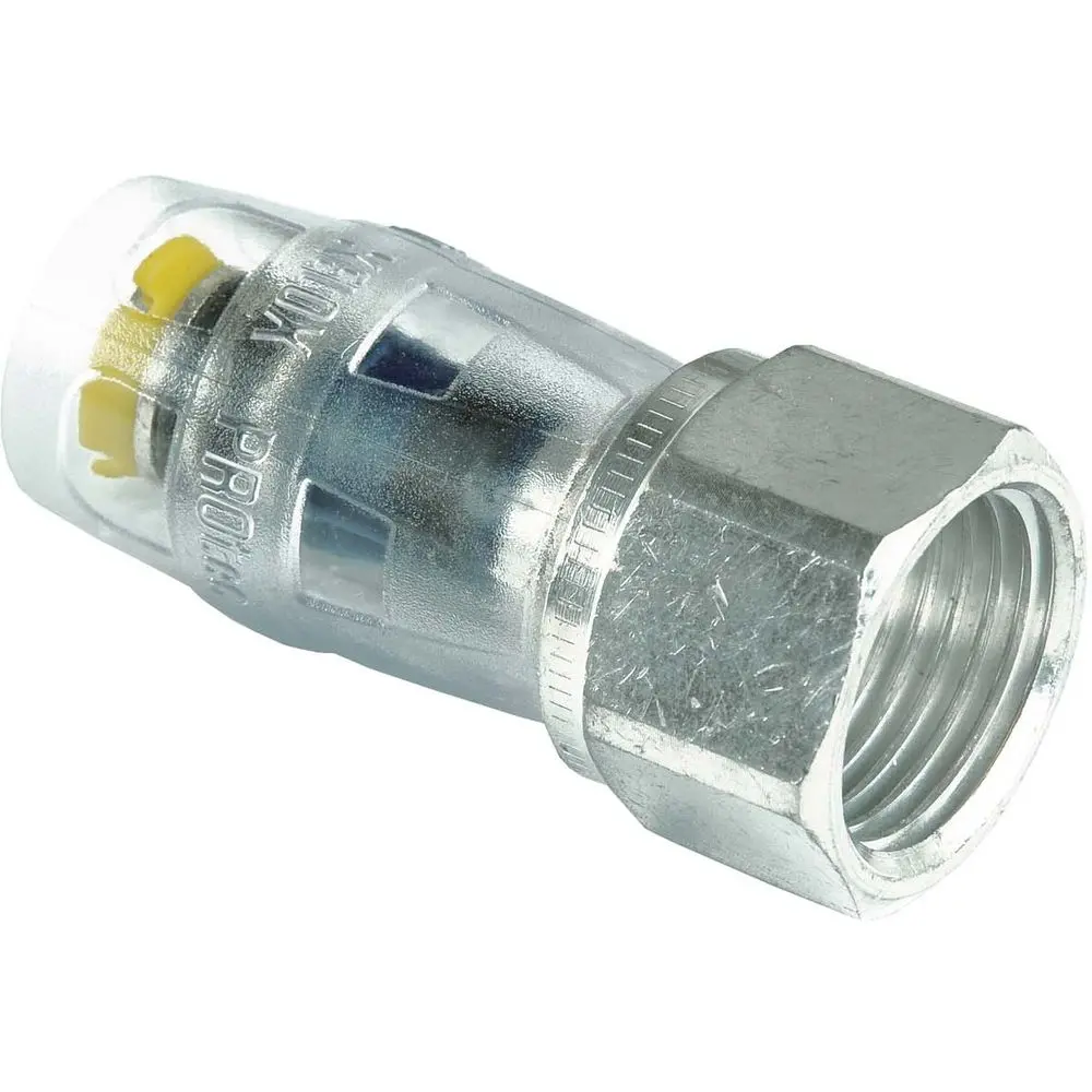 Multitubo Metall-Steckanschluss 25 mm x 3/4 IG, mit zylindrischem Gewinde, Messing, verzinnt-61040