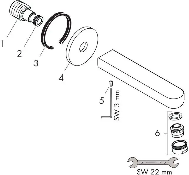 Hansgrohe Wanneneinlauf Metris S DN 20, chrom-14420000