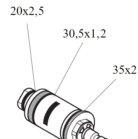 hansgrohe Dichtungsset für Thermostat 1/2" -92608000