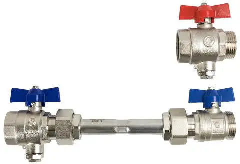 Strawa Anschlussgarnitur e-class AG-WMZ-2F 1" AG, Länge 266 mm, variabel