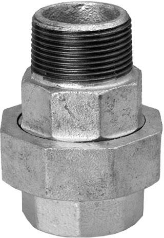 Verschraubung, verzinkt, flach, Nr.331-13331015