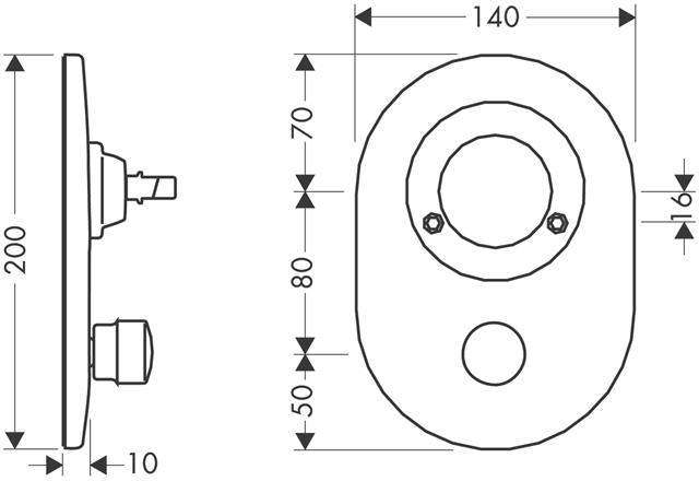 hansgrohe Umrüstset-Wannenmischer-96385000