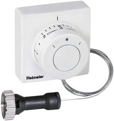 IMI Thermostat-Kopf Heimeier F Ferneinsteller Kapillarrohr 2 m, weiss