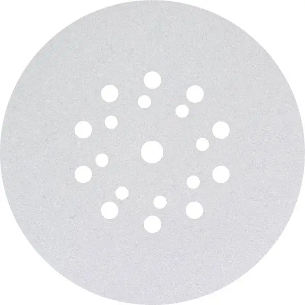 Triuso Haftschleifblätter mit Klettbelag, Ø 225 mm, gelocht, Großpack 25 Stück, Körnung K80-225-80