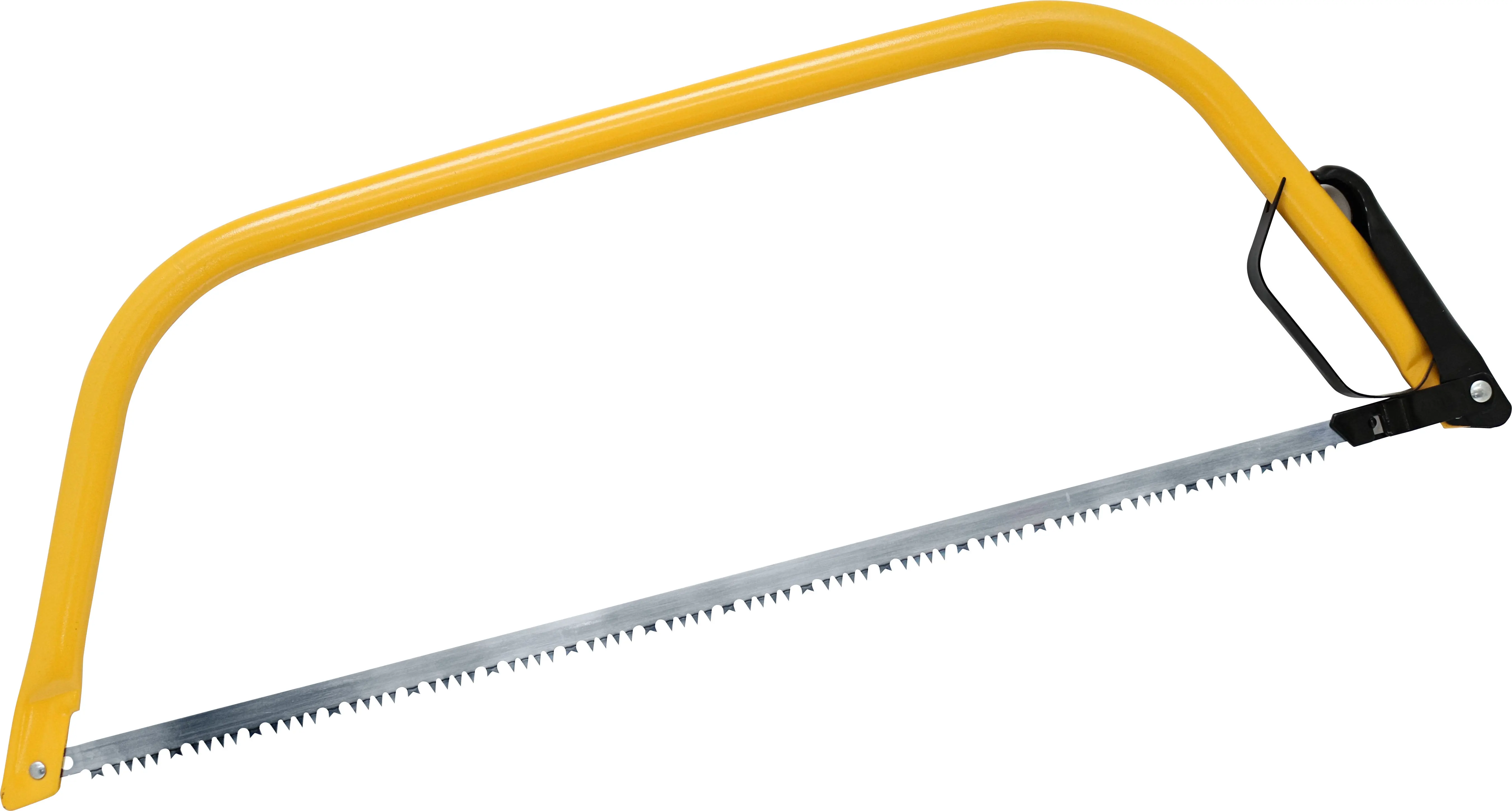 Triuso Bügelsäge augusta heckenrose Ovalstahlrohr 26/17 mm, Schnellspannhebel, Hobelzahnung, gelb beschichtet-31901760