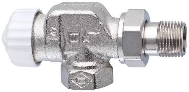 IMI Thermostat-Ventilunterteil V-exact II Rp 1/2xR 1/2, Axial, Rotguss vernickelt-3710-02.000