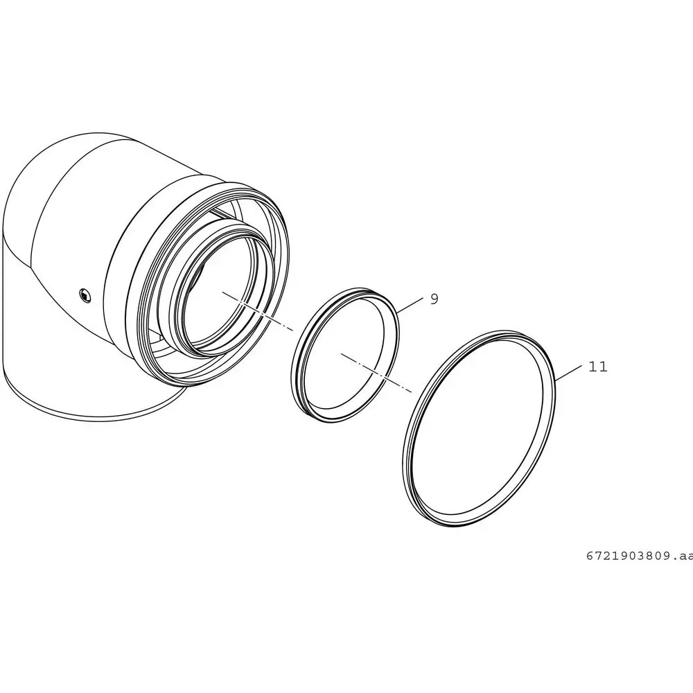 BOSCH Bogen FC-CE80-87, Ø 80/125 mm, 87°, konzentrisch-7738112648