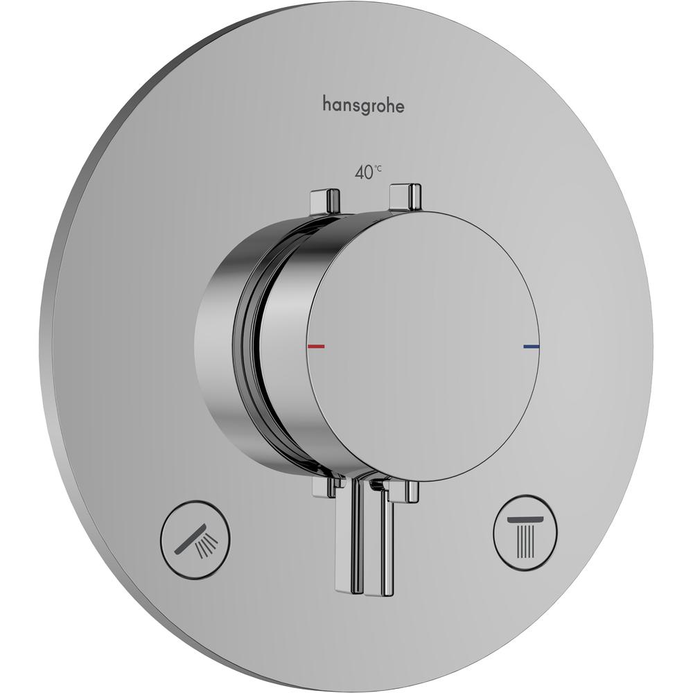 Hansgrohe Thermostat Unterputz Ecostat Comfort S, für 2 Verbraucher, chrom-33715000
