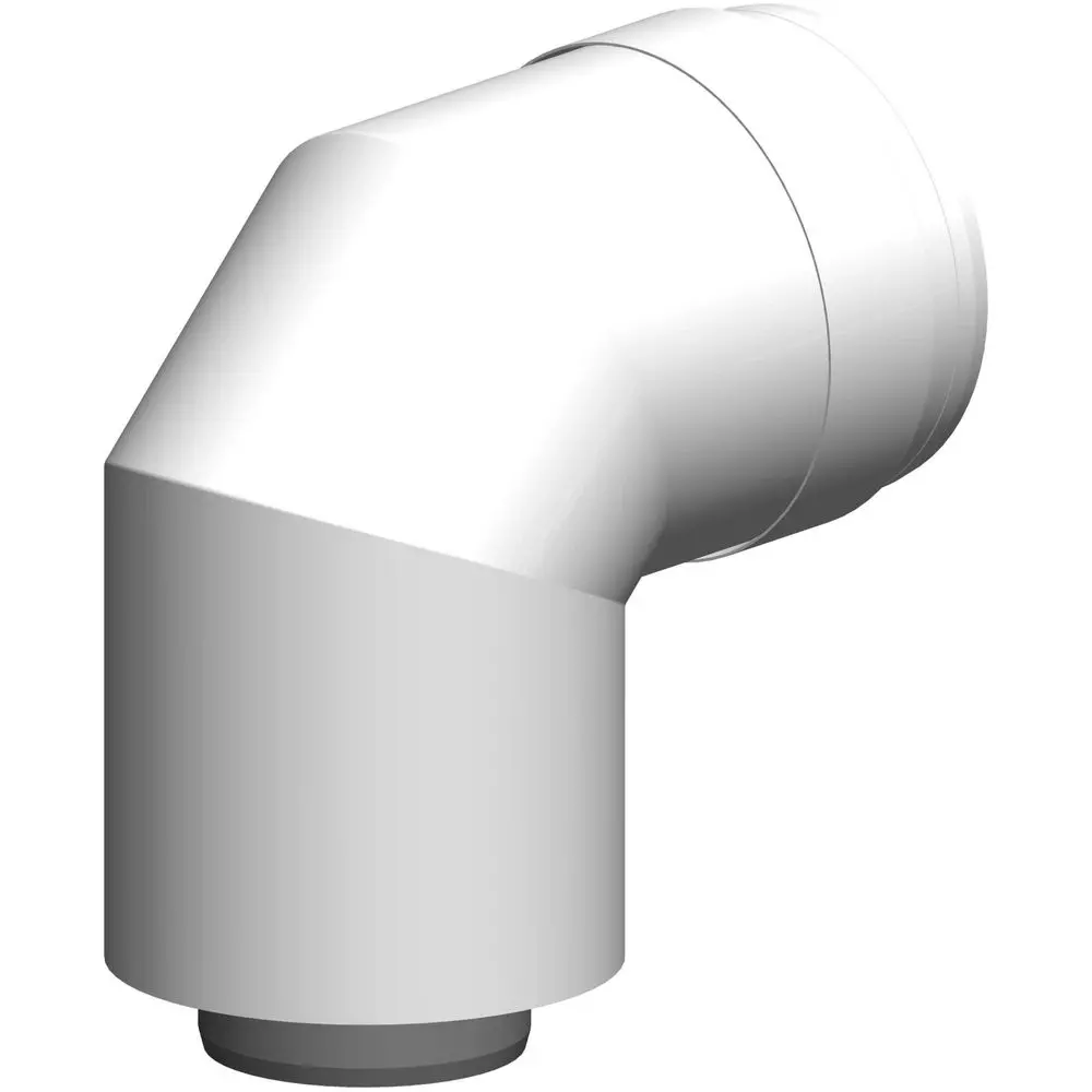 ATEC Bogen PolyTwin 87°, DN 80/125, PP, konzentrisch, weiß-01516