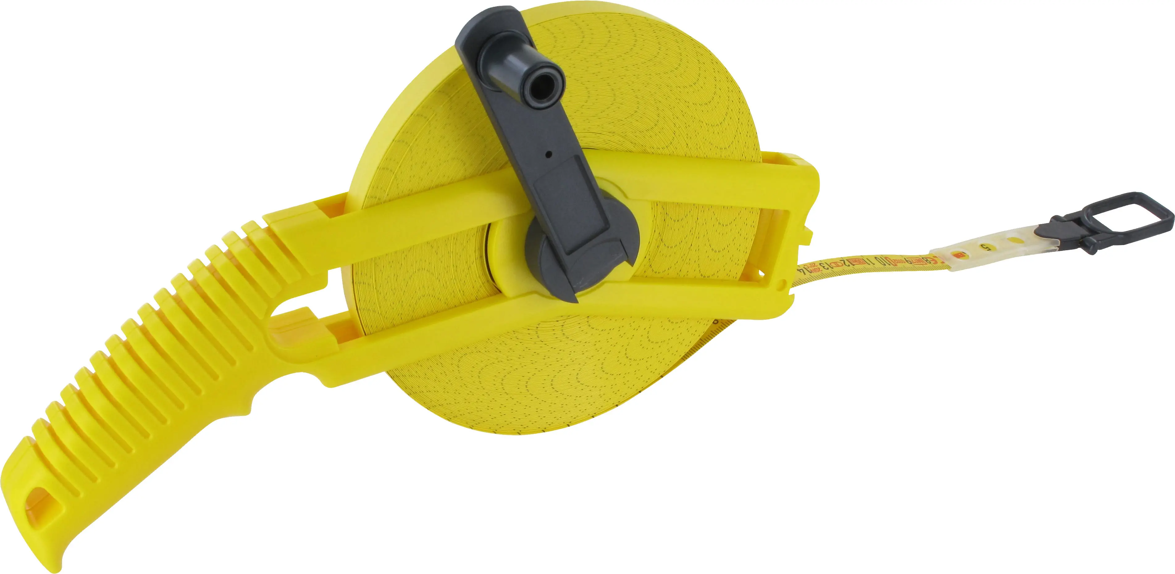 Triuso Rahmenbandmaß Messgenauigkeit +/- 2,3 mm/10 m, glasfaserverstärkt, gelb, 13 mm x 30 m-30RBMG