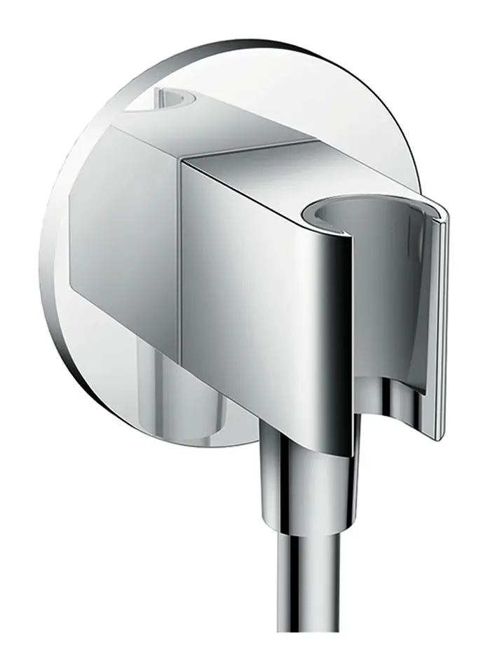 Hansgrohe Schlauchanschluss Axor Fixfit Porter rund mit Rückflussverhinderer, integrierte Haltefunktion, chrom-36733000