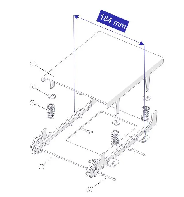 ETA Federdeckel für Klappe klein Entasch. Erw. Hack VR komplett-030-8380-00