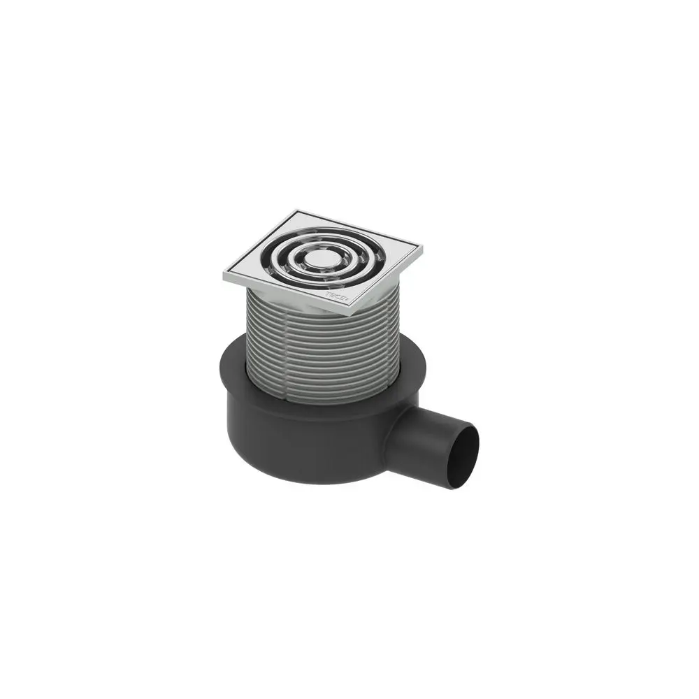 Bodenablaufset TECEdrainpoint S 50 100 x 100 mm, superflach, DN 50, waagerecht-3601050