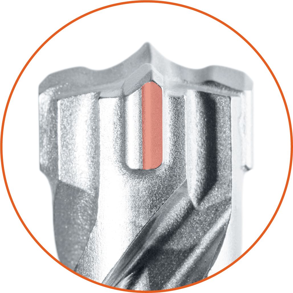 Projahn Hammerbohrer SDS-Max ROCKET 5 5 Crusher, 4-spiralige Wendelgeometrie, für armierten Beton und Mauerwerk-812340