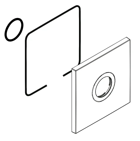 hansgrohe Dekorscheibe gr.Axor Citterio WUP/DUP chrom-96750000