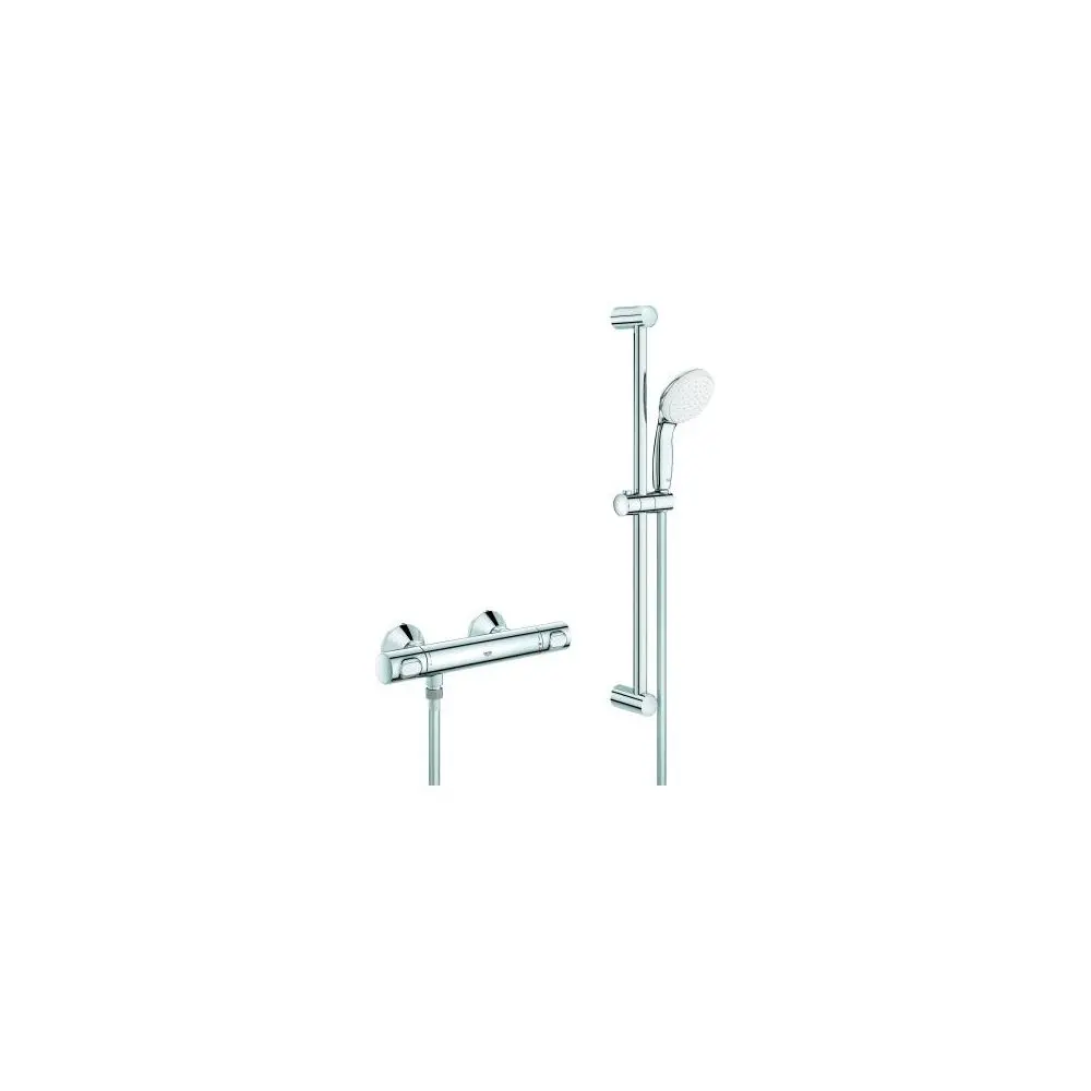 GROHE Thermostat-Brauseset Grohtherm 500 1/2", mit Brausegarnitur 60 cm, chrom -34796001