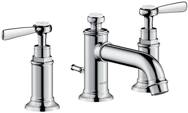 Waschtisch-3-Loch-Armatur Axor Montreux 30 DN 15, chrom, mit Ablaufgarnitur 143mm, Hebelgriff-16535000
