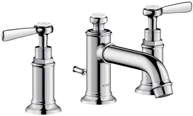Waschtisch-3-Loch-Armatur Axor Montreux 30 DN 15, chrom, mit Ablaufgarnitur 143mm, Hebelgriff-16535000