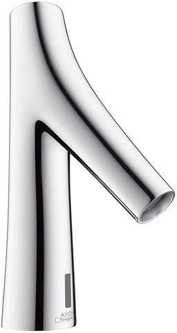 hansgrohe Waschtisch-Armatur Axor Starck Organic chrom, Elektronik, Temperaturvoreinstellung, Netzan-12174000